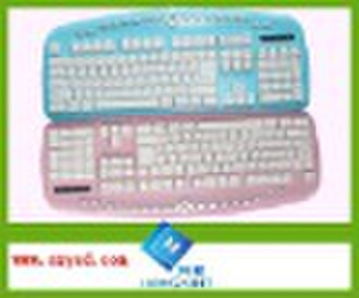 Colour and cute  keyboard with hot keys in cheap p