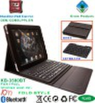 Bluetooth keyboard for ipad  with integrated case