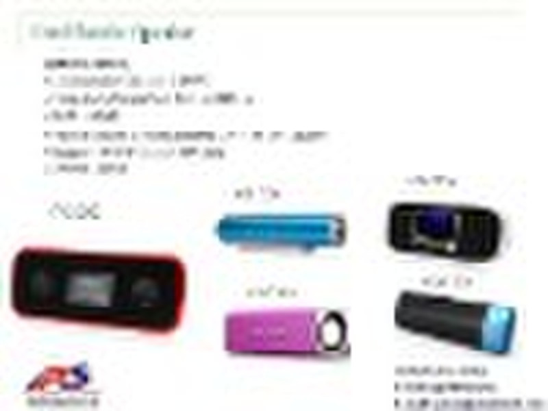 Multifunction Mini Speaker with Card reader fuctio