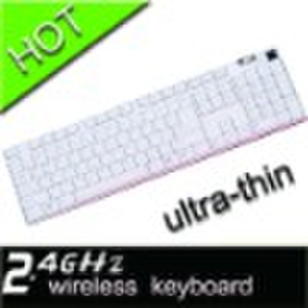 Thin and use comfortable 2.4Ghz wireless keyboard