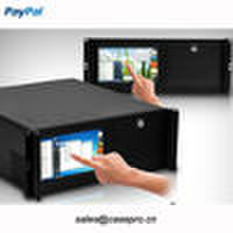 4U LCD server with touch screen