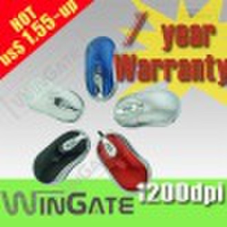 2010 hot retractable plating usb mouse