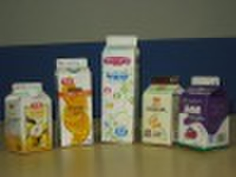 Giebelkarton für Saft und Milch (juice pack