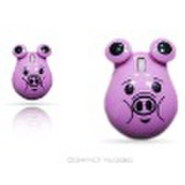 Pig-Shaped wired optical mouse