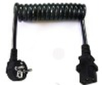 Black PUR Spiral cable