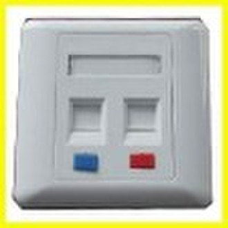 2ports face plate with icon