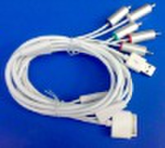 Die Komponenten-AV-Kabel für Apple iPad / iPhone / iP