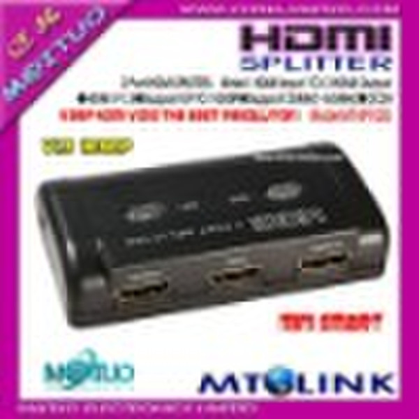 professional 2 port HDMI splitter