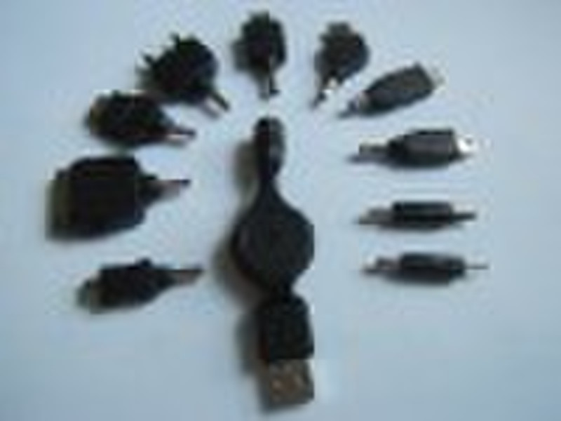 retractable USB cable  and mobile phone  adapters
