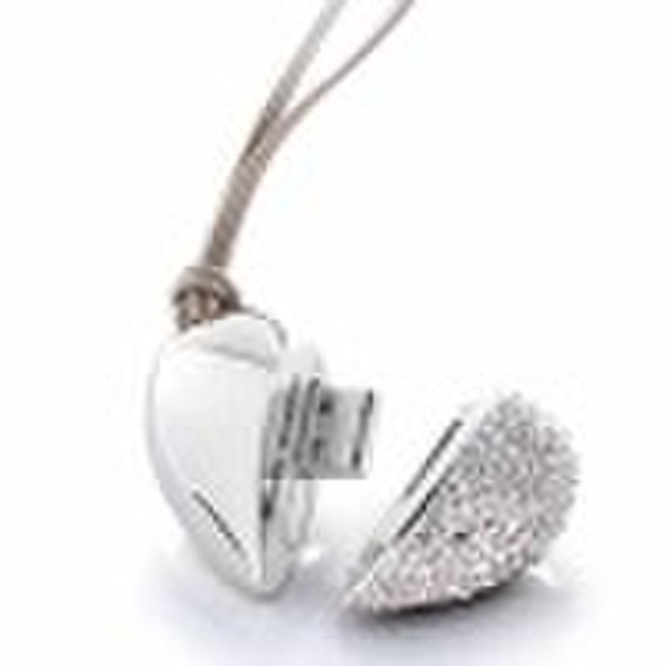 Heart-shape jewelry USB flash drive