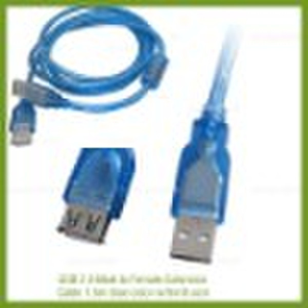 USB 2.0-Kabel Stecker-weiblich-Verlängerungskabel 1,5 m