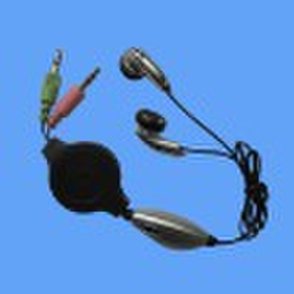 portable stereo computer earphone