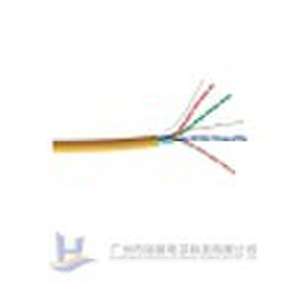 LAN Cable FTP Cat.5e Solid, Yellow, LSZH, 24AWG