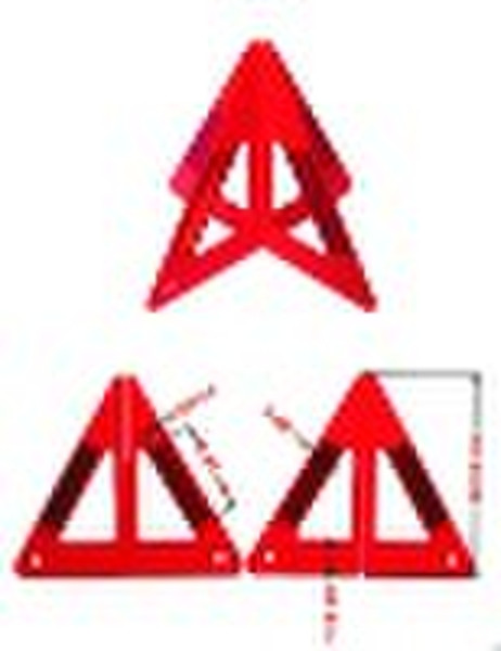 Reflective Foldup Warning Triangle