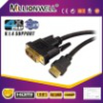 HDMI на DVI кабель с позолоченными