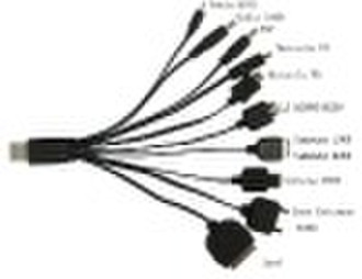 usb cable to 10 connectors