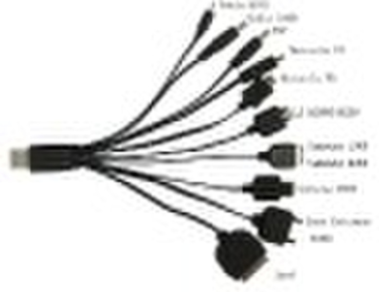 usb cable to 10 connectors