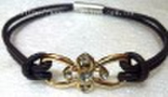 leather bracelet jewelry stainless steel (bangles