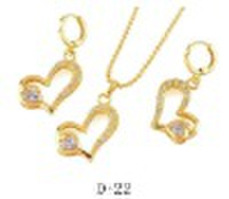 2010 top fashion gold plated jewelry set