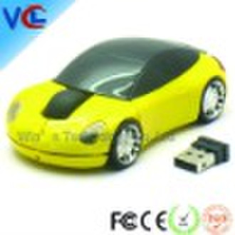 2.4G wireless mouse of car shape design.