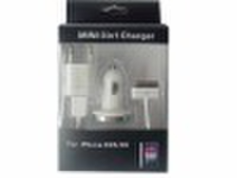 Mini 3 in 1 charger for iphone 4