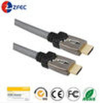 Flat HDMI cable with 1.4 version and Metal Shell