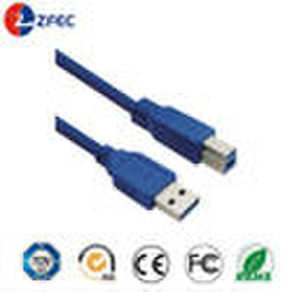 Super Speed USB 3.0 Cable with A Male to B Male