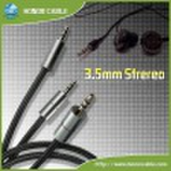 3.5mm male (Nickle plated) to 3.5mm male (Nickle p