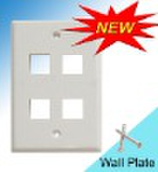 4 port keystone wall plate