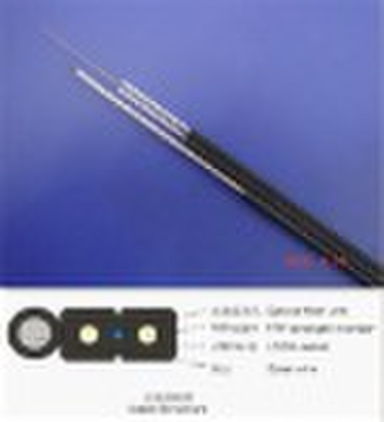 Ftth 2 cores optical fiber cable