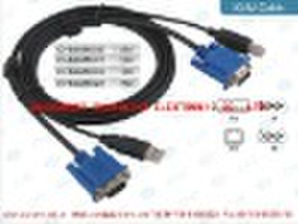 1VGA + PS / 2 для 1VGA, KVM-кабель