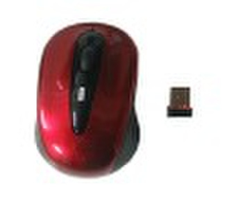 Red Wireless Mouse