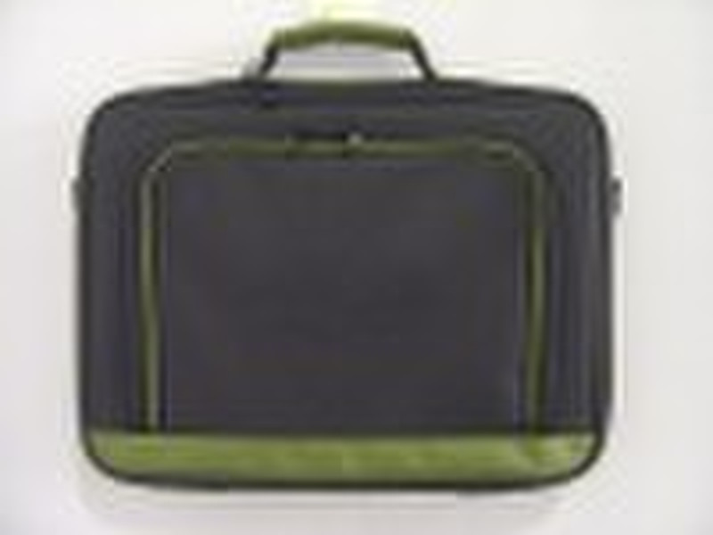 2010 men new style black and green nylon laptop ha