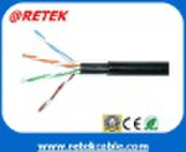 UTP кабель cat5e открытый (двойной кусок куртки)