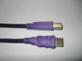 Gold plated purple USB3.0 cable