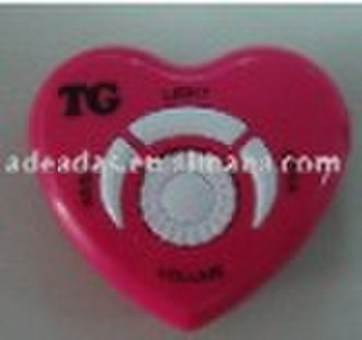 Heart shaped FM  radio