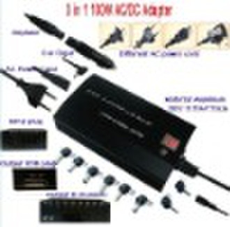 Universal  Laptop Adapter LD-3In1 100W LCD