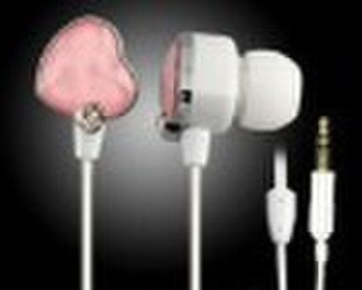 Crystal earphone in-ear for MP3