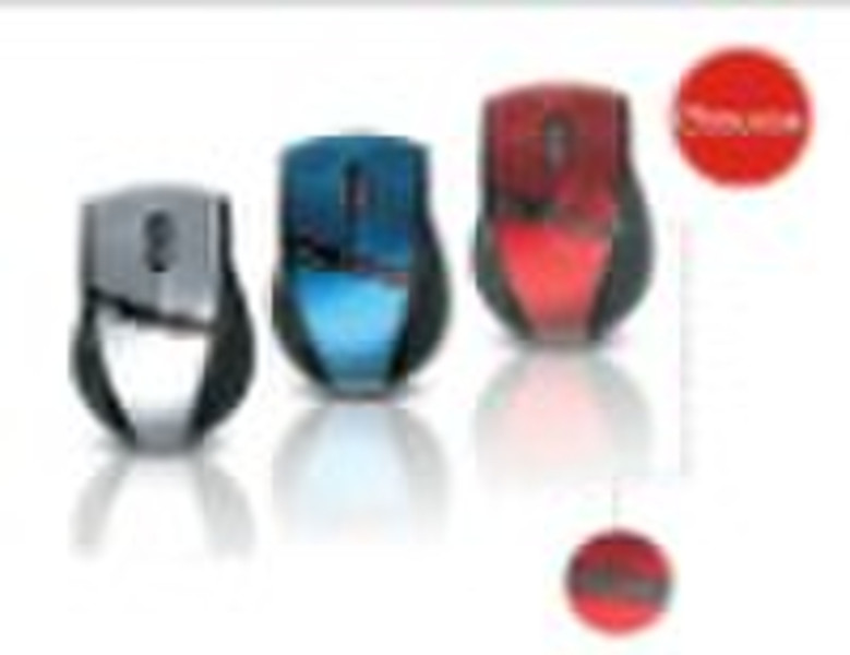 Laser wireless mouse with DPI indicator