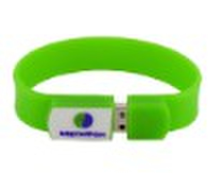 Customer logo print! 2GB bracelet usb thumb drive