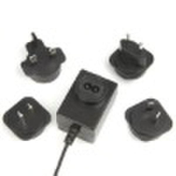 Interchangeable Plug adapter , 12V 3.3A ac dc adap