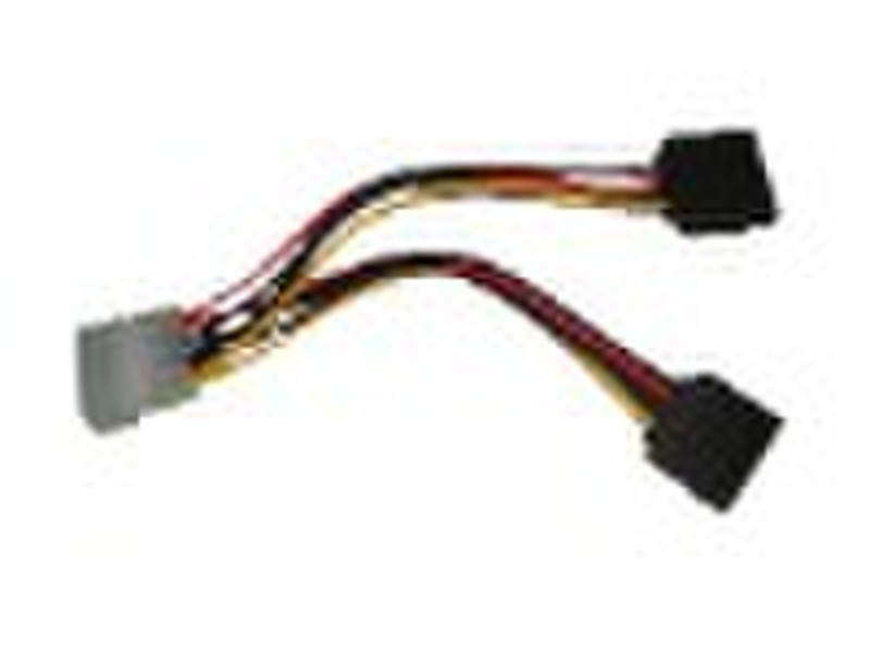 Dual 15p sata power cable