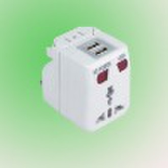 Travel Adapter With 2 USB NT380