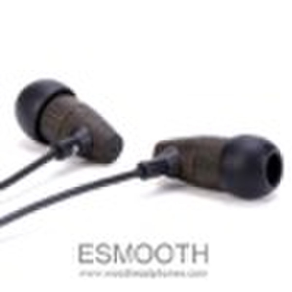 Ebony wood earphone