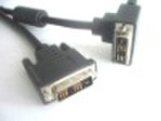 DVI cable,DVI18+1 to Right-Angle DVI18+1 cable,com