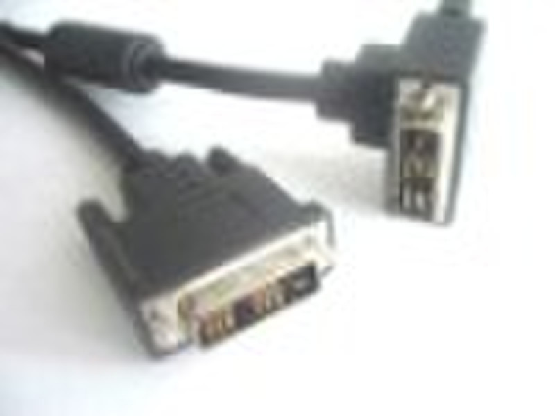 DVI-Kabel, DVI18 + 1 bis Rechtwinkel DVI18 + 1-Kabel, com