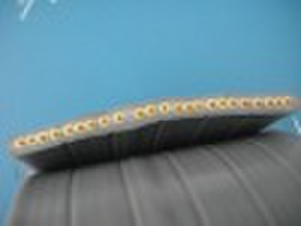 Flat traveling cable with video cable