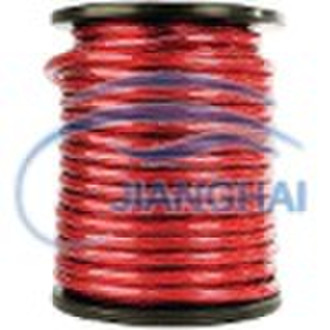 Car power ground cable transparent