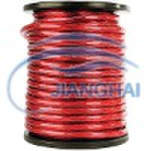 Car power ground cable transparent