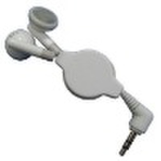 Retractable MP3 earphone